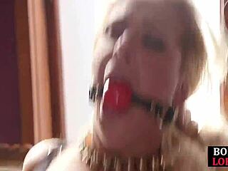 Bdsm milf shows bound teen how to suck master's cock