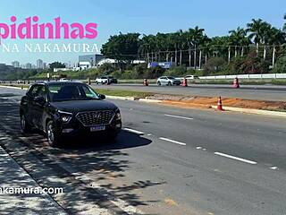 hey this asian hottie lina nakamura with big ass gets caught having interracial sex outdoors with john coffee in pov