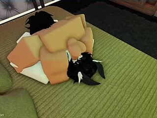 Oh man, this cute little 18+ moth girl in Roblox gets her throat roughly fucked so hard <3 😈🍆