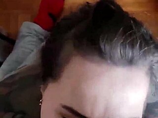 Kandy kane GIVES homemade blowjob as bbw housewife with big tits