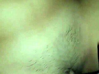 exploding huge cumshot on asian hairy pussy and belly after intense sex