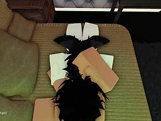 Oh man, this cute little 18+ moth girl in Roblox gets her throat roughly fucked so hard <3 😈🍆