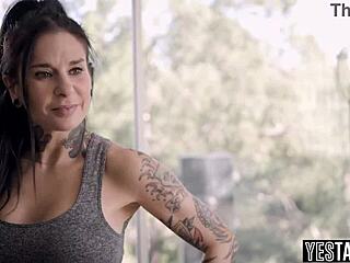 nerdy lesbian teen manipulates and fucks her milf stepsisters gf with fingering and licking