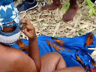 Ebony Queen Turns Outdoor Ranch Workout into Wild Bush Banging with Trainer's Monster Cock