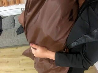 Milfycalla unleashes pee golden shower farting and cum on new downjackets