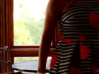 Busty Housewife Licks Teen Gardener In Outdoor Lesbian Action