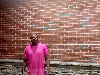 Private strip tease dancer teases forward in 70 degree weather. She reveals everything for free with slow dancing moves.