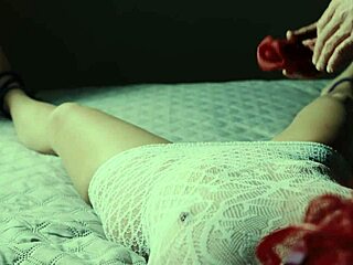 he tied my hands and feet then used that vibrator on my shaved pussy until i moaned and came hard with clothes ripped