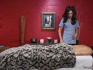 i love how this toned shemale masseuse dominates and bangs her client with hardcore anal sucking