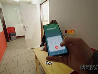 Serve4k, bend over for this Czech blowjob and doggystyle sex in the toilet with shaved pussy