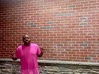 Private strip tease dancer teases forward in 70 degree weather. She reveals everything for free with slow dancing moves.