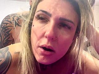 moaning wildly as he thrusts deep without condom in my wet pussy until i cum hard