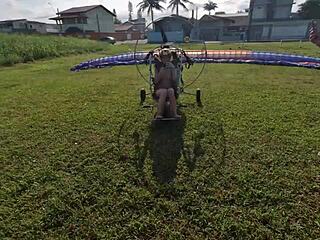 priscila belini, why are you getting naked and masturbating on the paramotor in public beach fetish like a skinny brazilian teen pornstar?