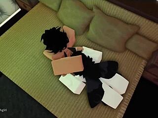 Oh man, this cute little 18+ moth girl in Roblox gets her throat roughly fucked so hard <3 😈🍆