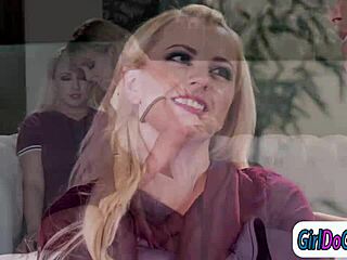 cherie hits on her wife's best friend and eats her pussy