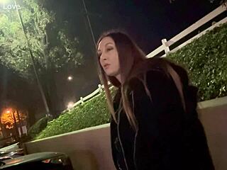 Italian Hot Milf Long Hair Artemisia Love Solo Smoking Session Outdoor