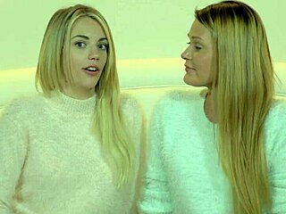 i love when my lesbian friend uses a sex toy and licks my pink taco while we're kissing in lingerie