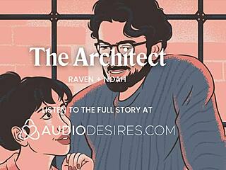 Asmr audio story of rough office sex on desk with mysterious architect at work