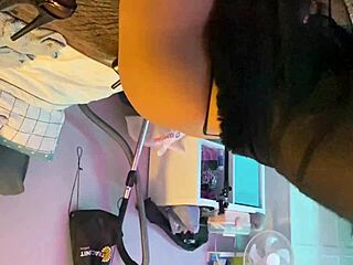 Asian big ass babe in lingerie gives blowjob and gets pussy lick in casting interview.