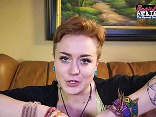 Ginger Whore Micah Causes A Huge Orgasm To Da Director With A Oral Blowjob And Cumshot!