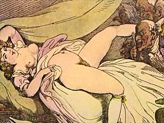 Vintage Erotic Drawings From Antique Retro Collection