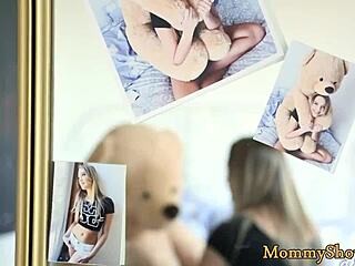 busty milf casually queening her cute stepdaughter in face sitting with shaved pussy licking