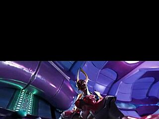 Female sangheili takes big monster cock in ass creampie fuck