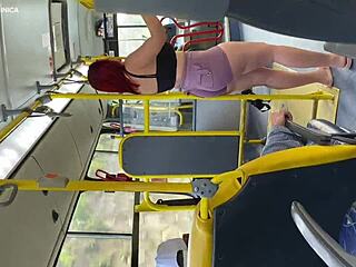 Brazilian Maid Shows Off Big Tits and Ass on Bus Ride