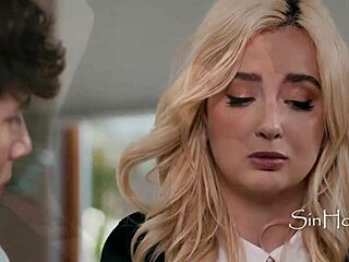 lexi lore and parker ambrose keep virginity intact with petite blonde taking anal instead as good christian couple.