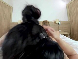 ysabel reina amateur teen shares hotel room with close up shaved pussy masturbation and squirting 😏