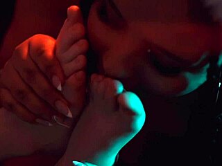 girls crave feet licking and wet pussy diving over hard cock sucking