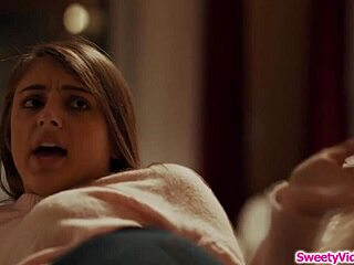 Lesbian babe feels intense passion while licking and face sitting on her brunette assistant's wet pussy with rimjob kisses