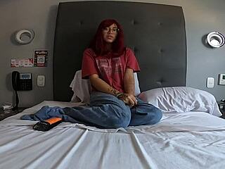 Petite Redhead Latina Takes Creampie In Missionary After Blowjob And Cowgirl Riding