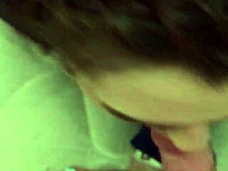 the girlfriend takes her time sucking on my cock while we're hanging out