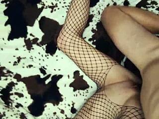 Look, this mature milf's lingerie close-up anal turned upside down in pov