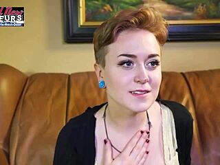 Ginger Whore Micah Causes A Huge Orgasm To Da Director With A Oral Blowjob And Cumshot!