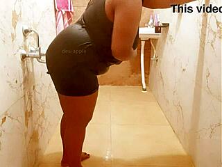 Myanmar Sexy Milf Takes Intriguing Shower Bath