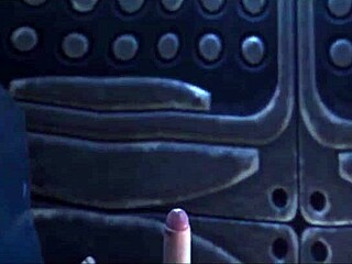 Female sangheili takes big monster cock in ass creampie fuck