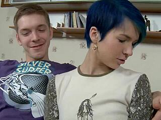 i'm amy frost that blue haired teen 18+ who can't resist fucking my step brother deep and hard