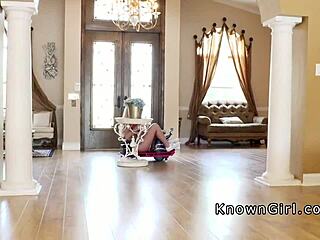 Busty ex girlfriend deepthroats monster cock then bangs hard on dining table in pov style