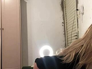 Amateur Brunette Fucks Real Sex Doll in Anal Assfucking with Toys