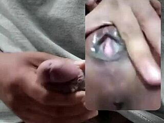 sharing intimate video call with husband while friend waits alone in bedroom