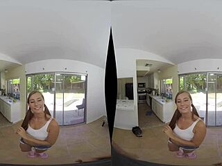 Babysitter bonus features horny teen Carolina Sweets in hardcore POV action with big cock.