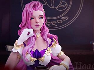 Seraphine sucks that dick in wild blowjob game session