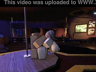 This Roblox slut just bends over doggystyle and begs for breeding like a total whore.