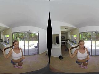 Babysitter bonus features horny teen Carolina Sweets in hardcore POV action with big cock.