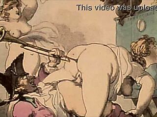 Vintage Erotic Drawings From Antique Retro Collection