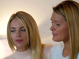 i love when my lesbian friend uses a sex toy and licks my pink taco while we're kissing in lingerie