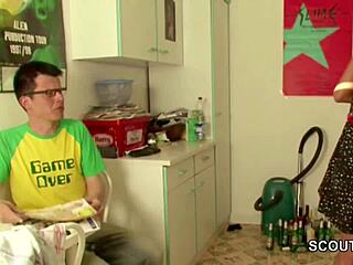 Blonde Teen Experiences Hardcore Blowjob And Facial Cumshot From German Boss During Side Job