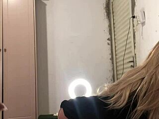 Amateur Brunette Fucks Real Sex Doll in Anal Assfucking with Toys